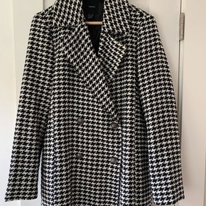 Forever 21 Houndstooth Coat